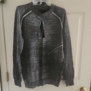 NWT Helix Charcoal Crewneck Sweater Medium